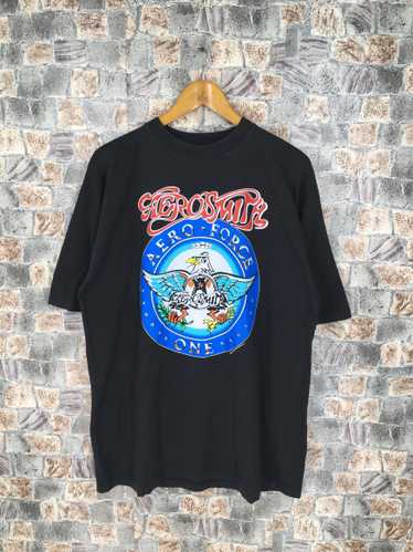 Aerosmith × Rock T Shirt × Rock Tees Vintage 90s A