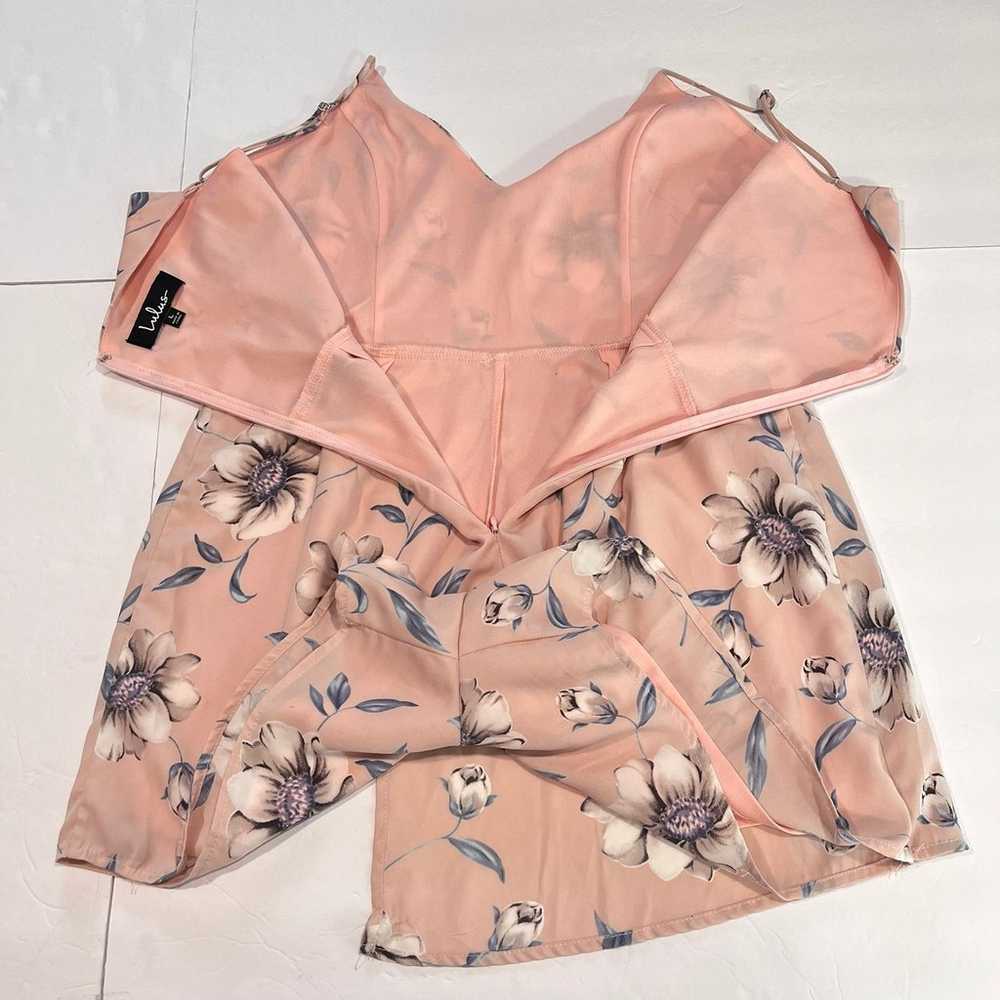 Lulus Magical Meadow Blush Pink Floral Print Skor… - image 8