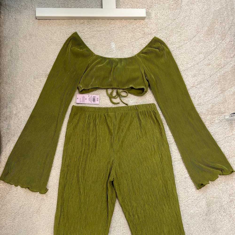 Wild Fable Green Crop and Pant Set - image 8