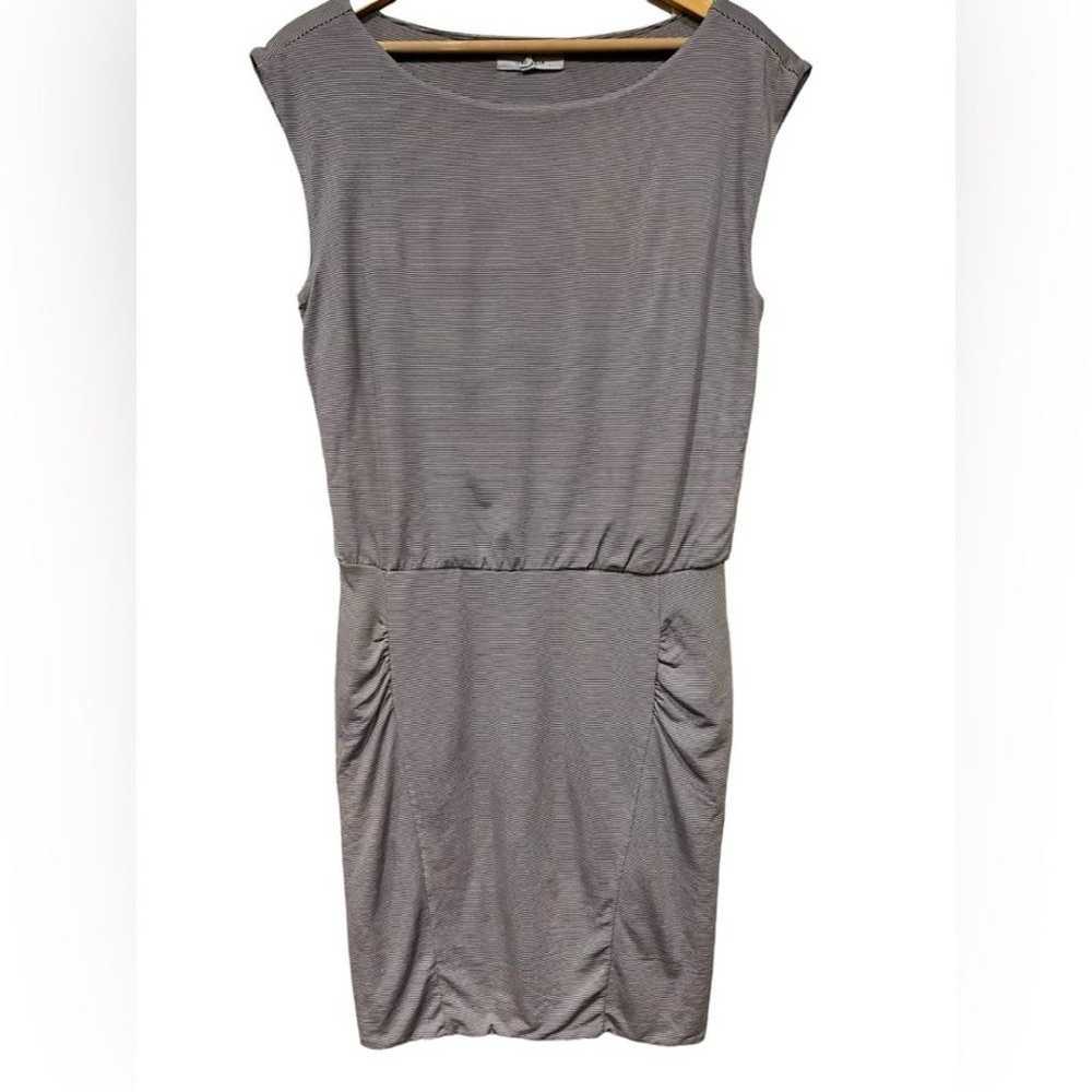 Athleta Micro Striped Westwood Dress Size Medium … - image 2