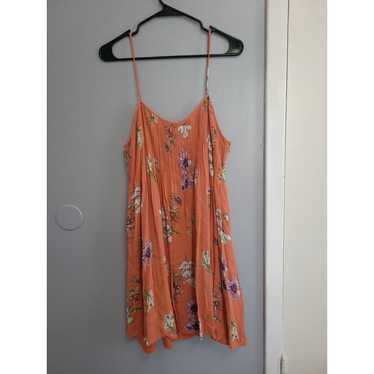 A Loves A Clay Orange Floral Woman's Dress New $14