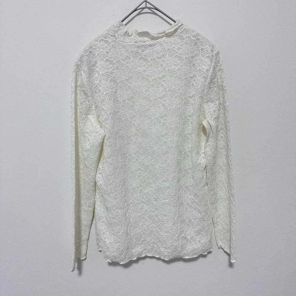 Vintage with Beads Total Lace Frill Long Sleeve C… - image 10