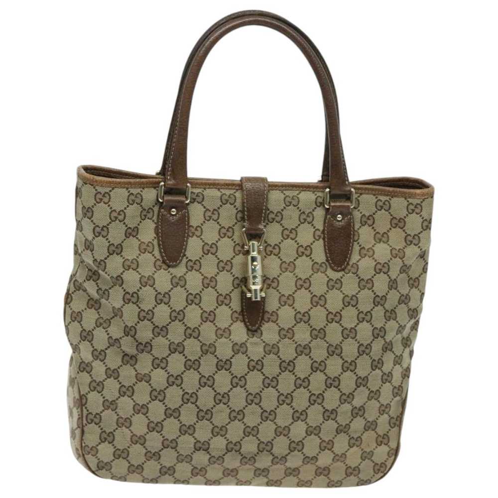 Gucci GUCCI GG Canvas Jackie Hand Bag Beige Auth … - image 2