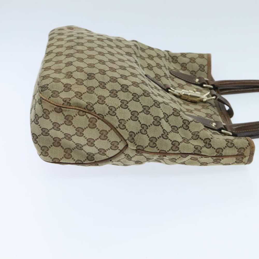 Gucci GUCCI GG Canvas Jackie Hand Bag Beige Auth … - image 4