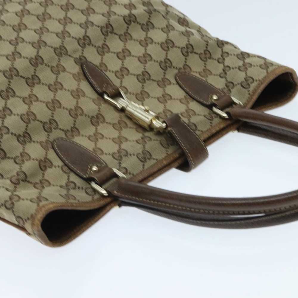 Gucci GUCCI GG Canvas Jackie Hand Bag Beige Auth … - image 6