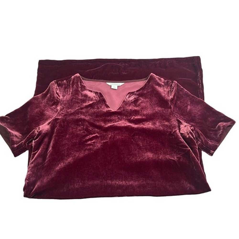 Sundance Dress Women’s S Burgundy Olivia Shift Sh… - image 5