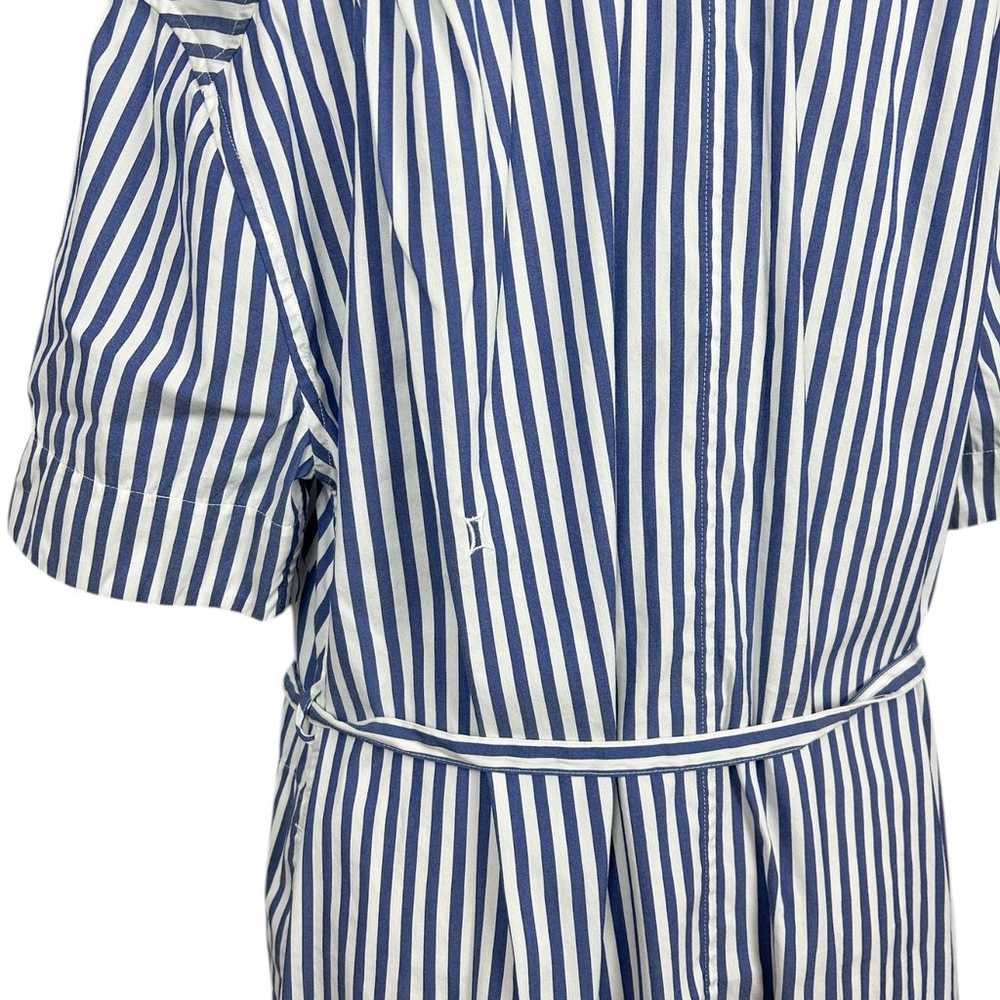 Kit & Ace Blue Stripe Maxi Shirt Dress M/L - image 5