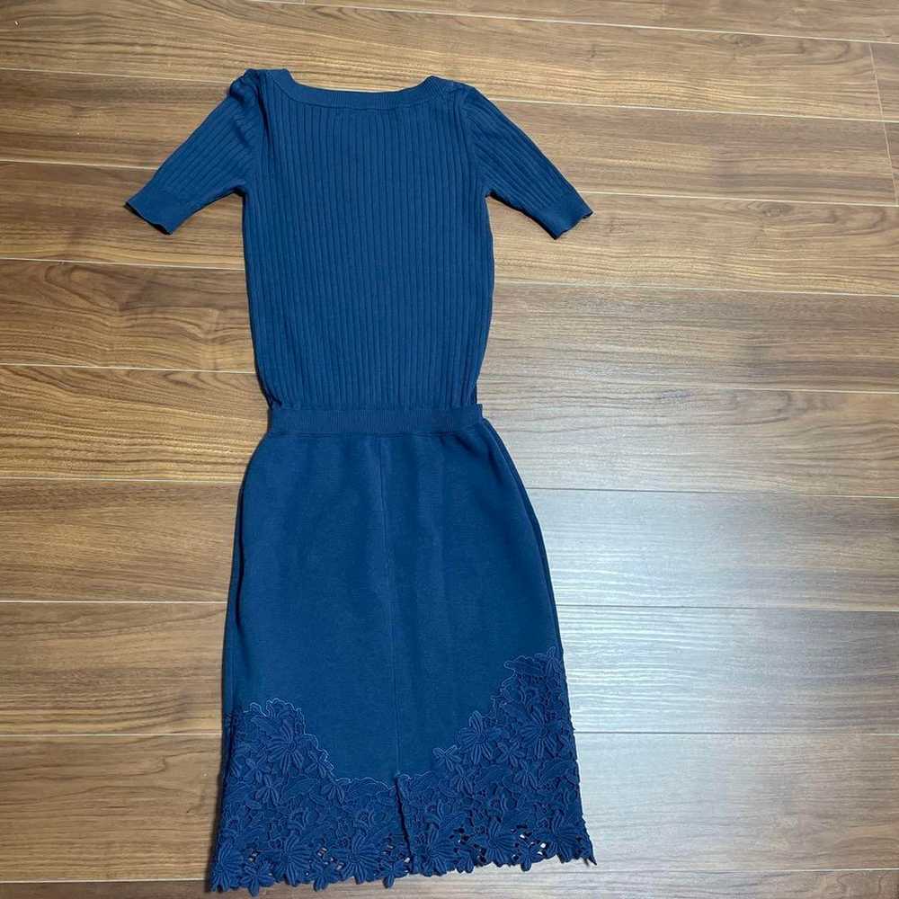 Mystrada 5-minute sleeve lace hem knit dress - image 11