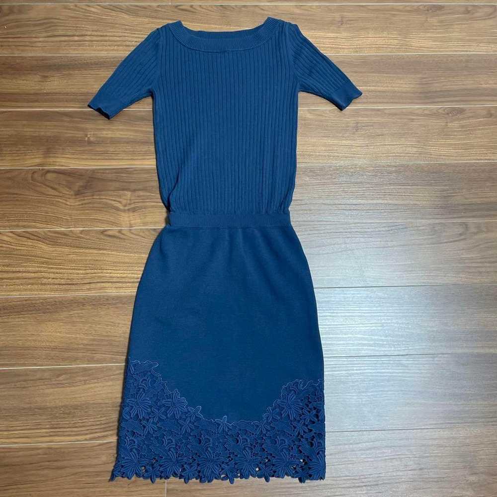 Mystrada 5-minute sleeve lace hem knit dress - image 4