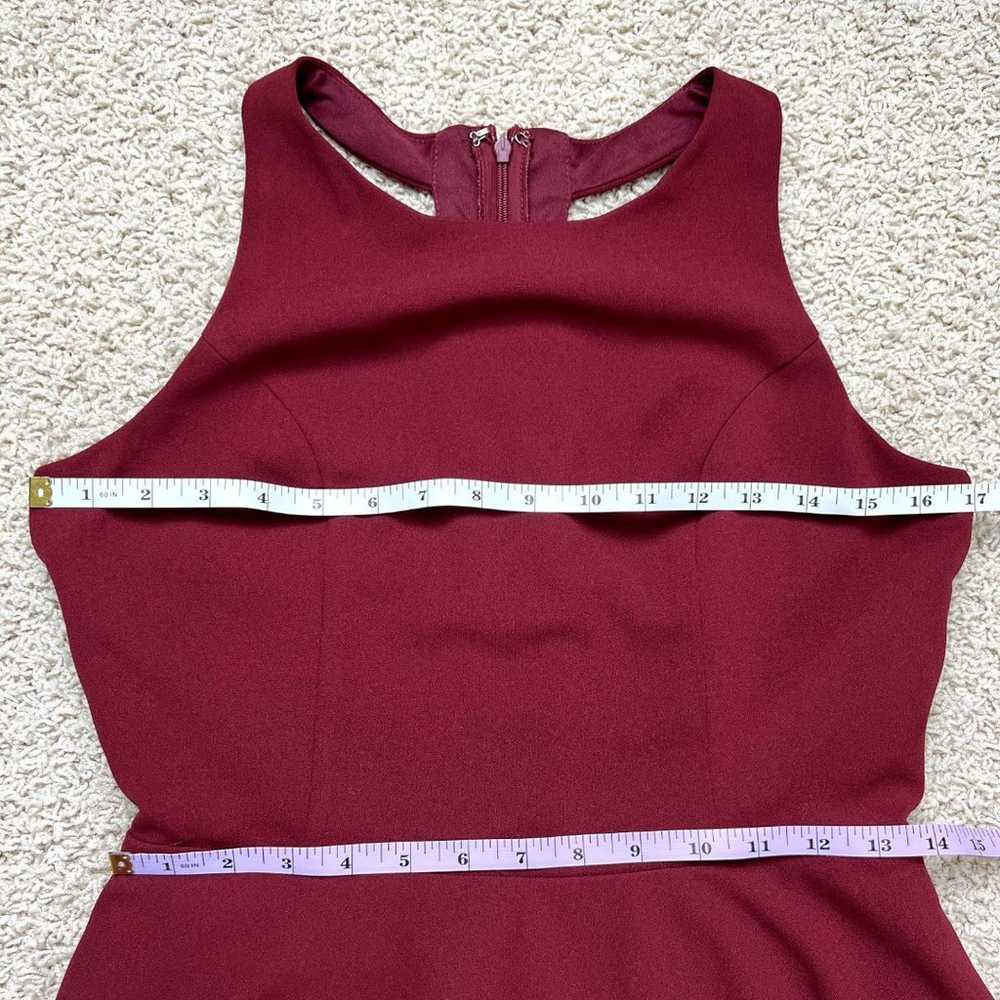 LULUS Call Back Wine Red Backless Skater Dress La… - image 11