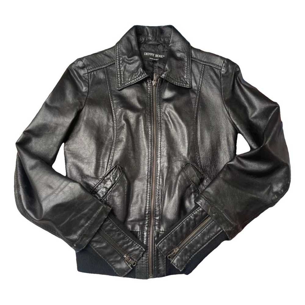 Denny Rose Leather biker jacket - image 1