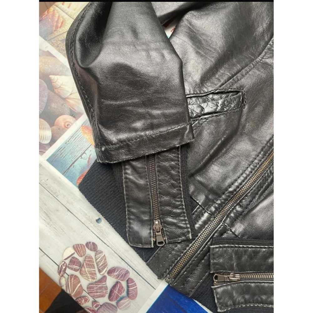 Denny Rose Leather biker jacket - image 5