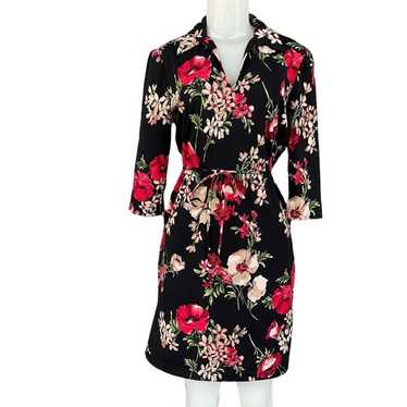 Connected Apparel Floral Side Slit Dress Size 4P