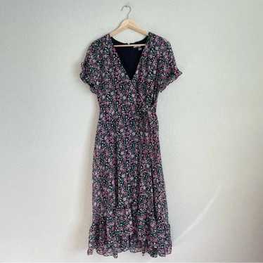 Karl Lagerfeld Paris Dress Womens 4 Floral Surpli… - image 1