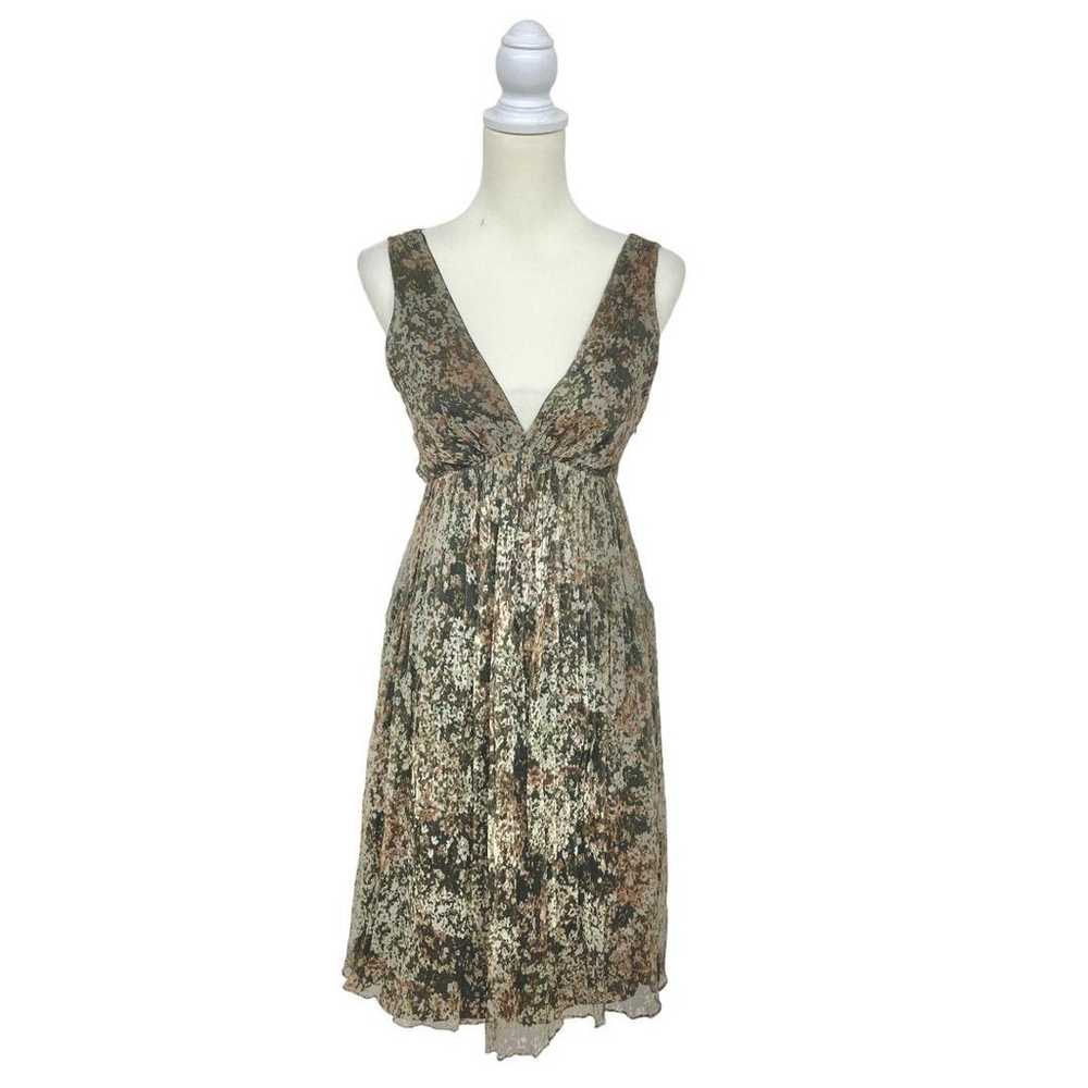 ZARA BASIC Dress Camisole Silk Floral Print MTK7-… - image 3