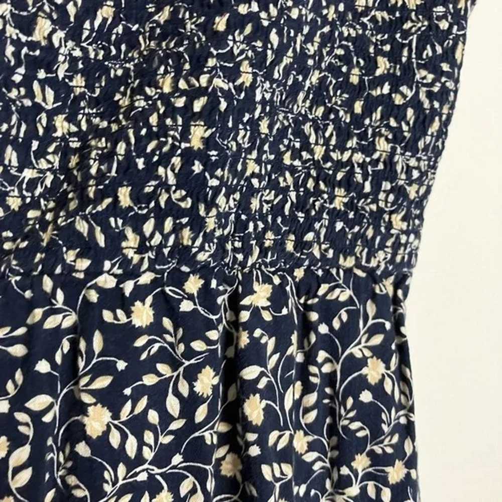 Old Navy Blue White Floral Smocked Cami Jumpsuit - image 4