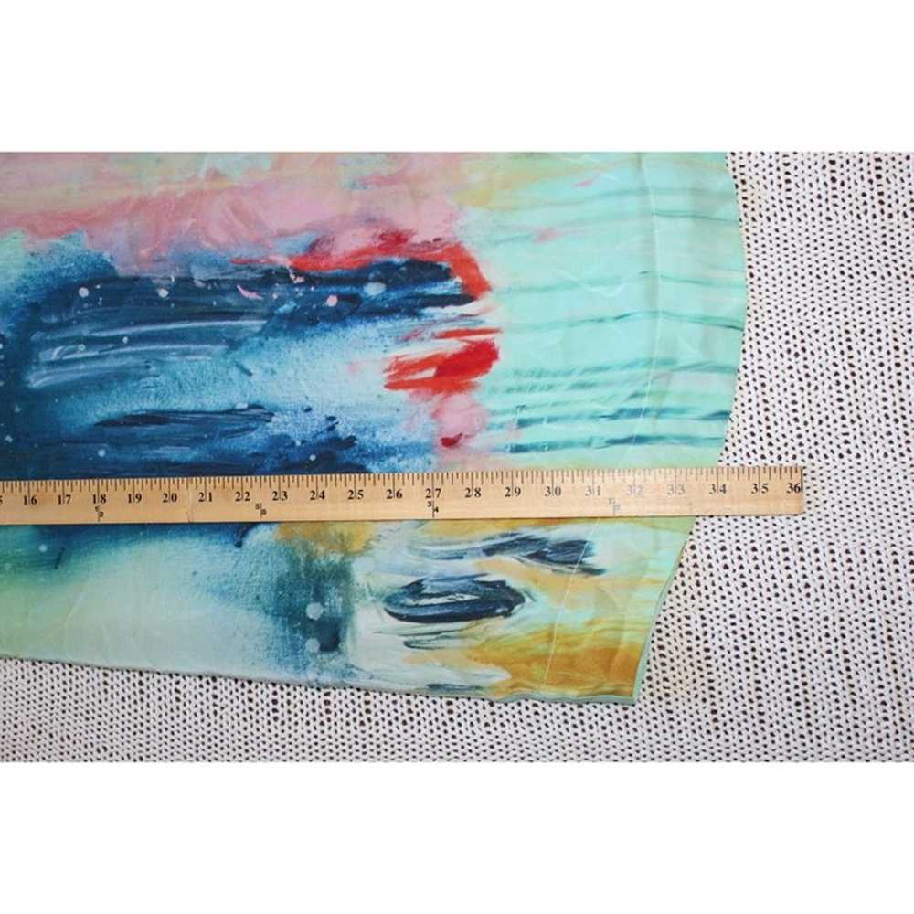 Anthropologie Maeve Watercolor Silk Tunic size Me… - image 4