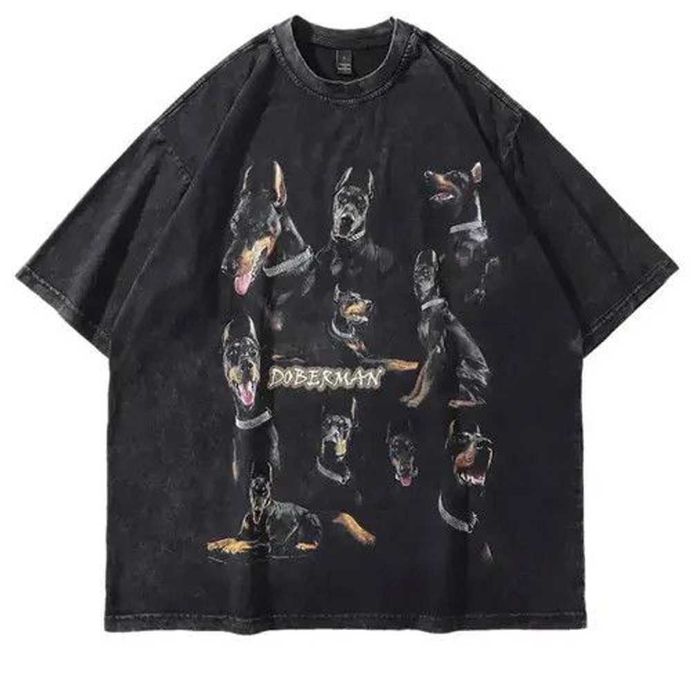 Streetwear × Vintage Vintage Style Doberman T Shi… - image 1