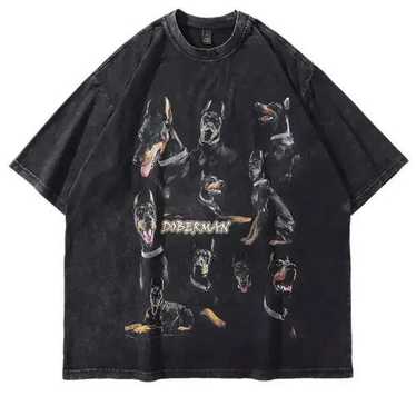 Streetwear × Vintage Vintage Style Doberman T Shi… - image 1