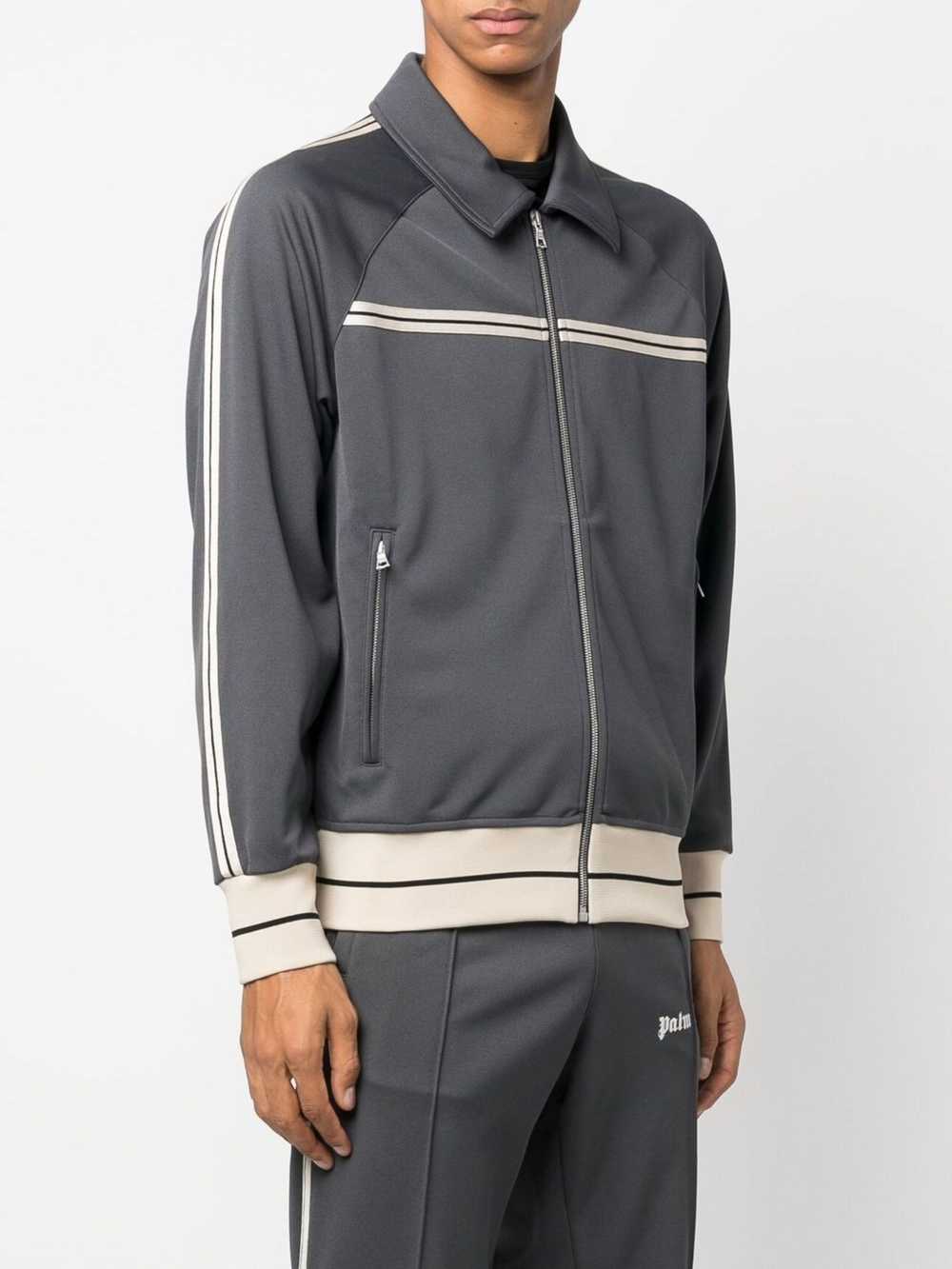 Palm Angels o1mle1124 Track Jacket in Dark Grey/O… - image 3