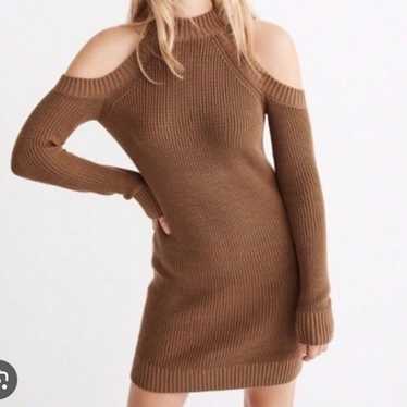 NWOT Abercrombie Cold Shoulder Sweater Dress