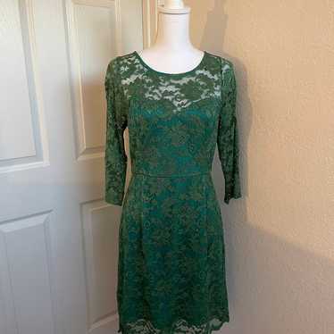 Green lace holiday dress by Liza Luxe - image 1