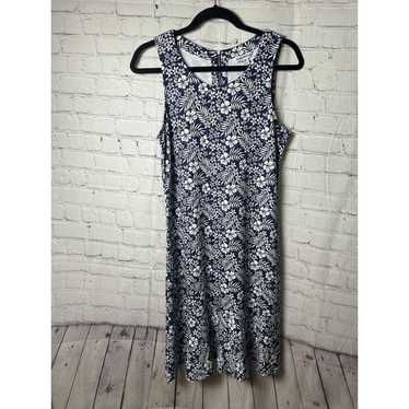 TOMMY BAHAMA LADIES BLUE/WHITE FLORAL SLEEVELESS … - image 1