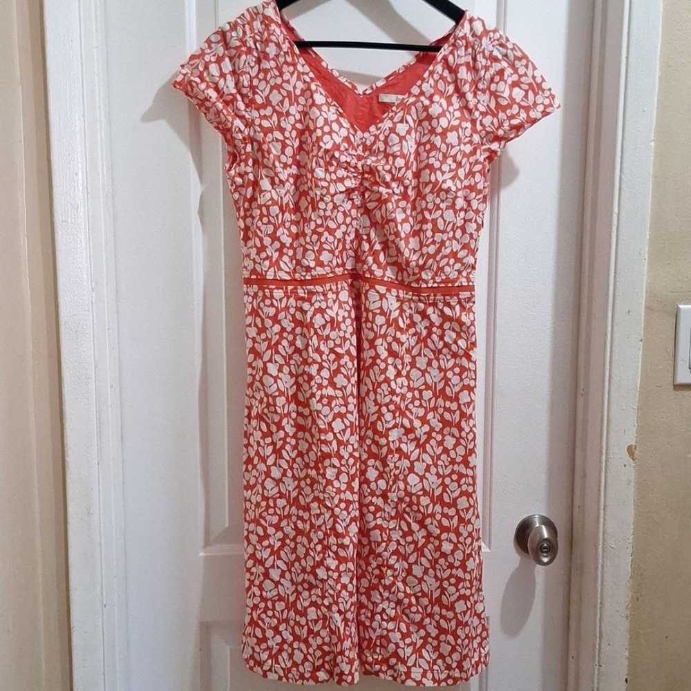 Boden dress women's size 8 Knee length red floral… - image 1