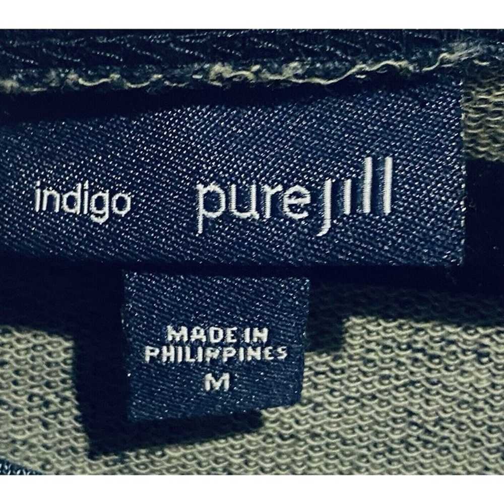 J Jill Pure Jill Indigo Dress Womens Medium Soft … - image 6