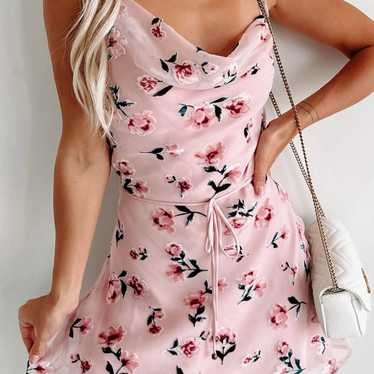 Pink Floral Dress