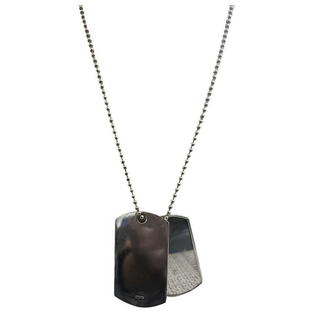 Gucci Dog Tag silver necklace - image 1