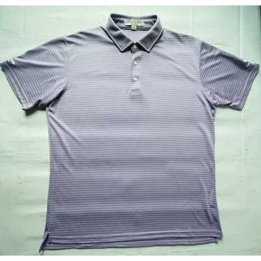 Holderness & Bourne Golf SS Polo Shirt Striped Pur