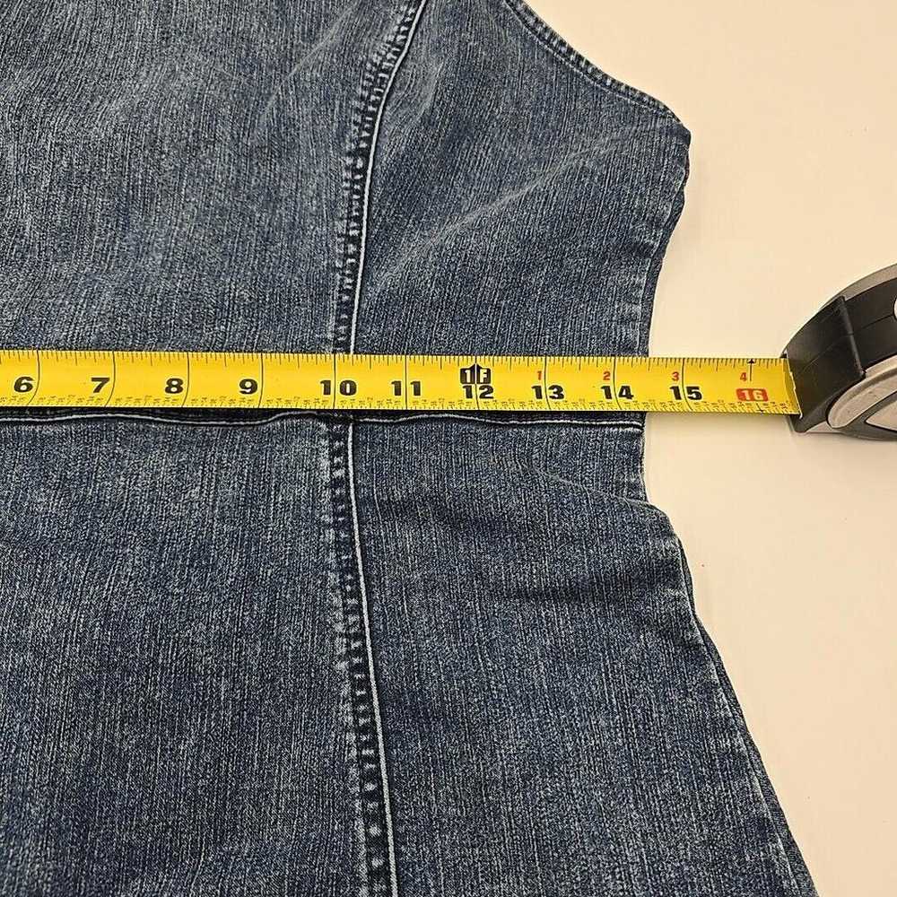 Iris VTG Denim Bodycon 90s silhouette Y2K spaghet… - image 5