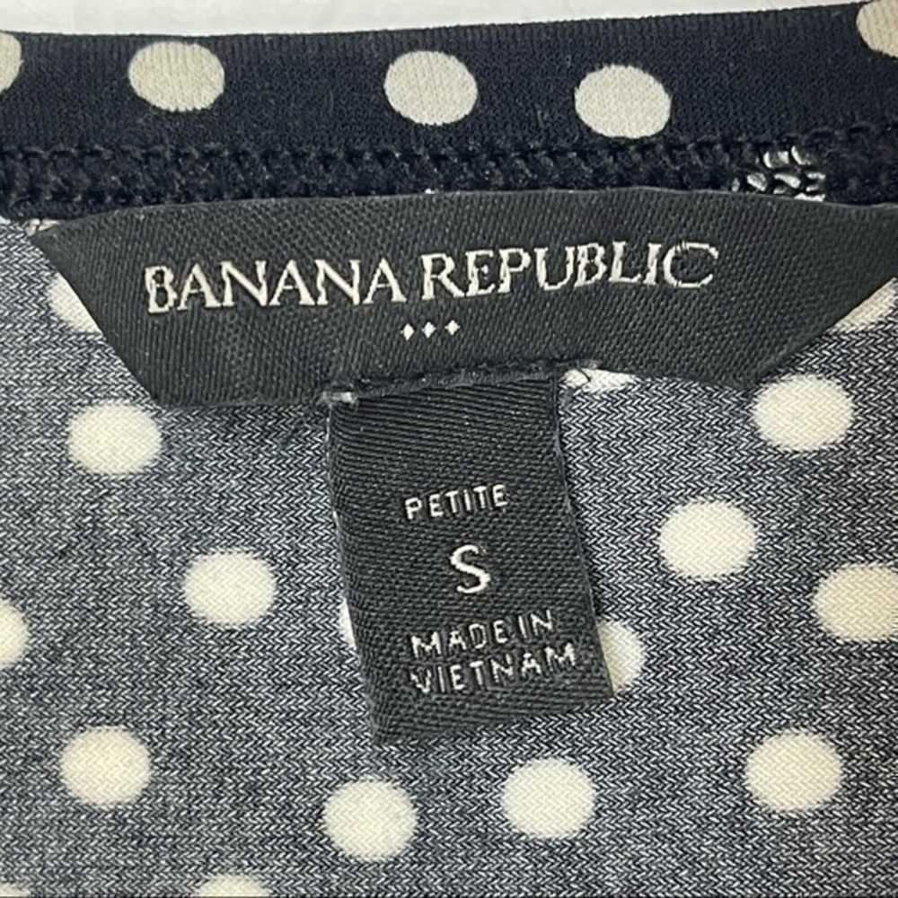 Banana Republic Drop Gathered Waist Black & White… - image 7