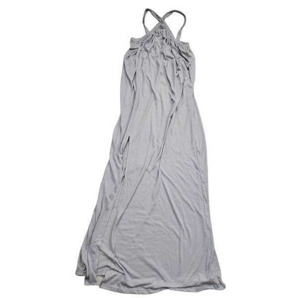 Go Couture Grey Lightweight Side Slit Maxi Dress … - image 1