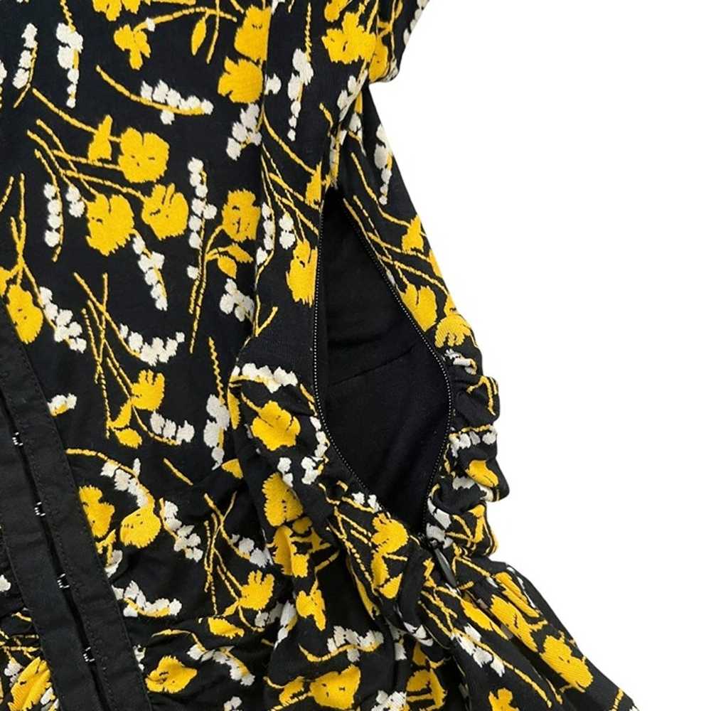 Maeve Anthropologie Floral V Neck Midi Dress Blac… - image 7