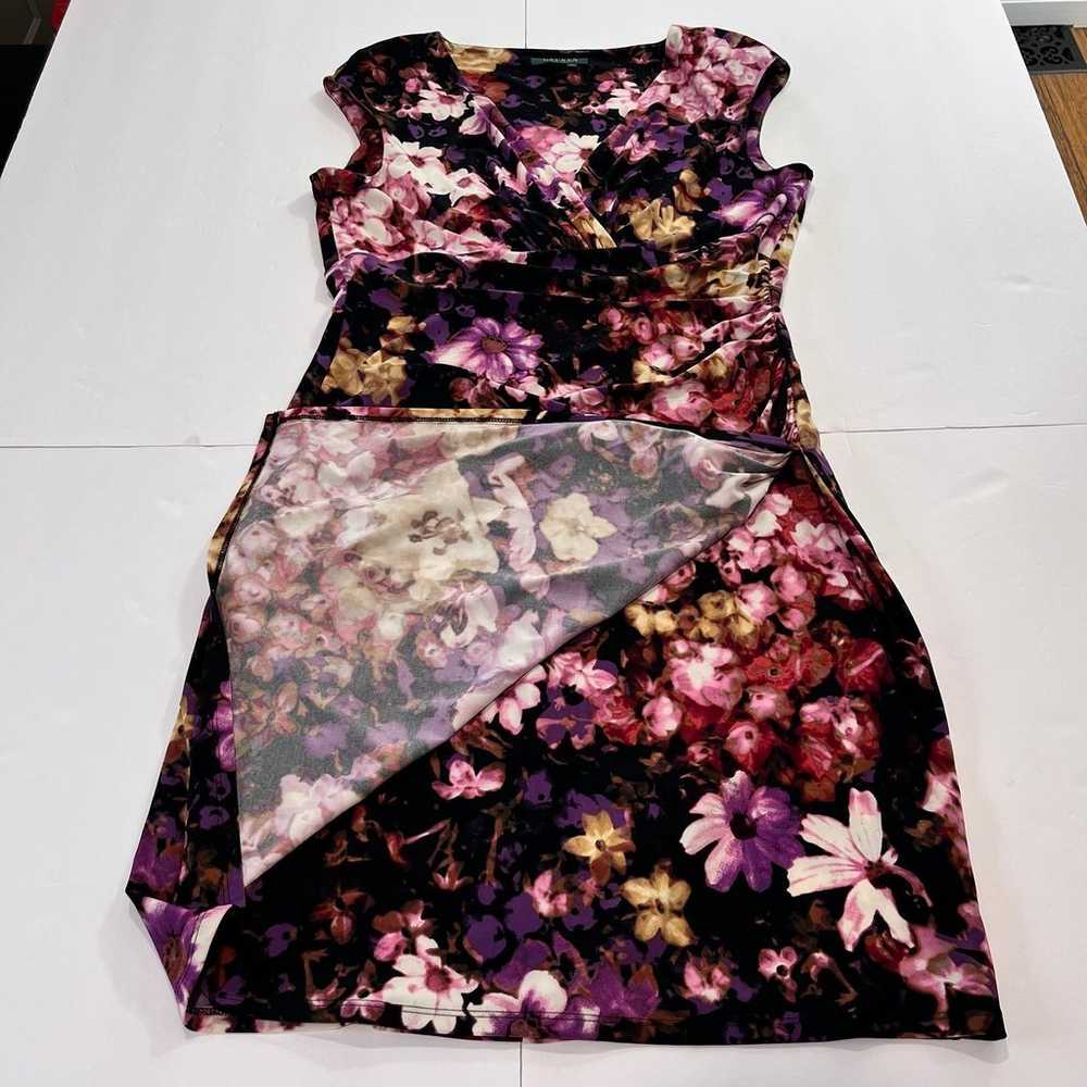 Ralph Lauren Colorful Purple Pink Floral Faux Wra… - image 5