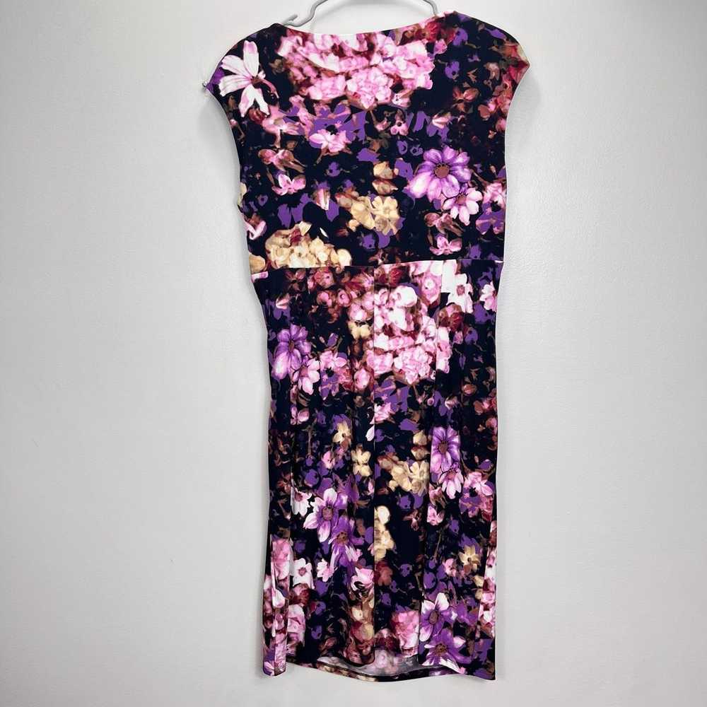 Ralph Lauren Colorful Purple Pink Floral Faux Wra… - image 6