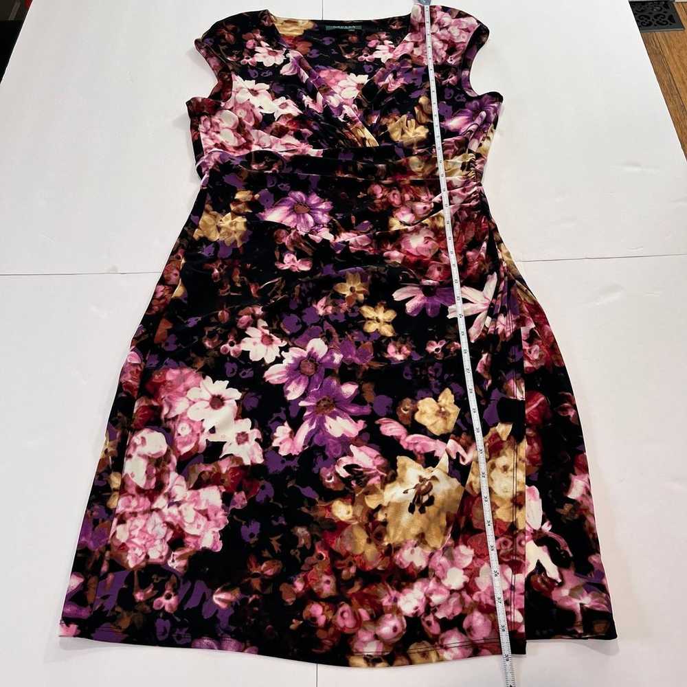 Ralph Lauren Colorful Purple Pink Floral Faux Wra… - image 8