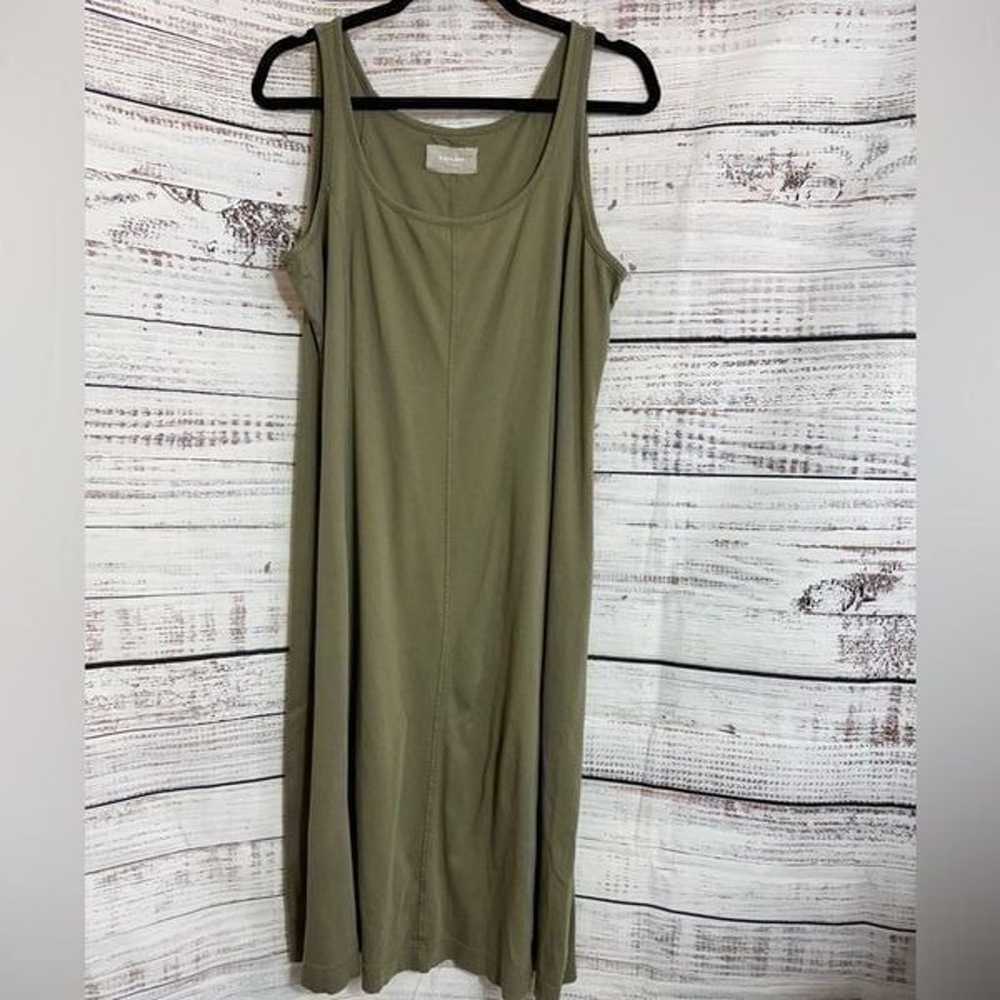 Everlane Dress Womens Size XL Cotton Army Green t… - image 1