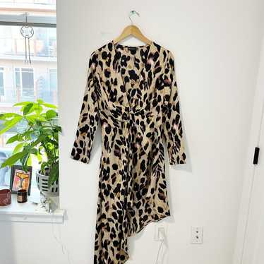 Pretty Little Thing Animal Print Asymmetrical Long