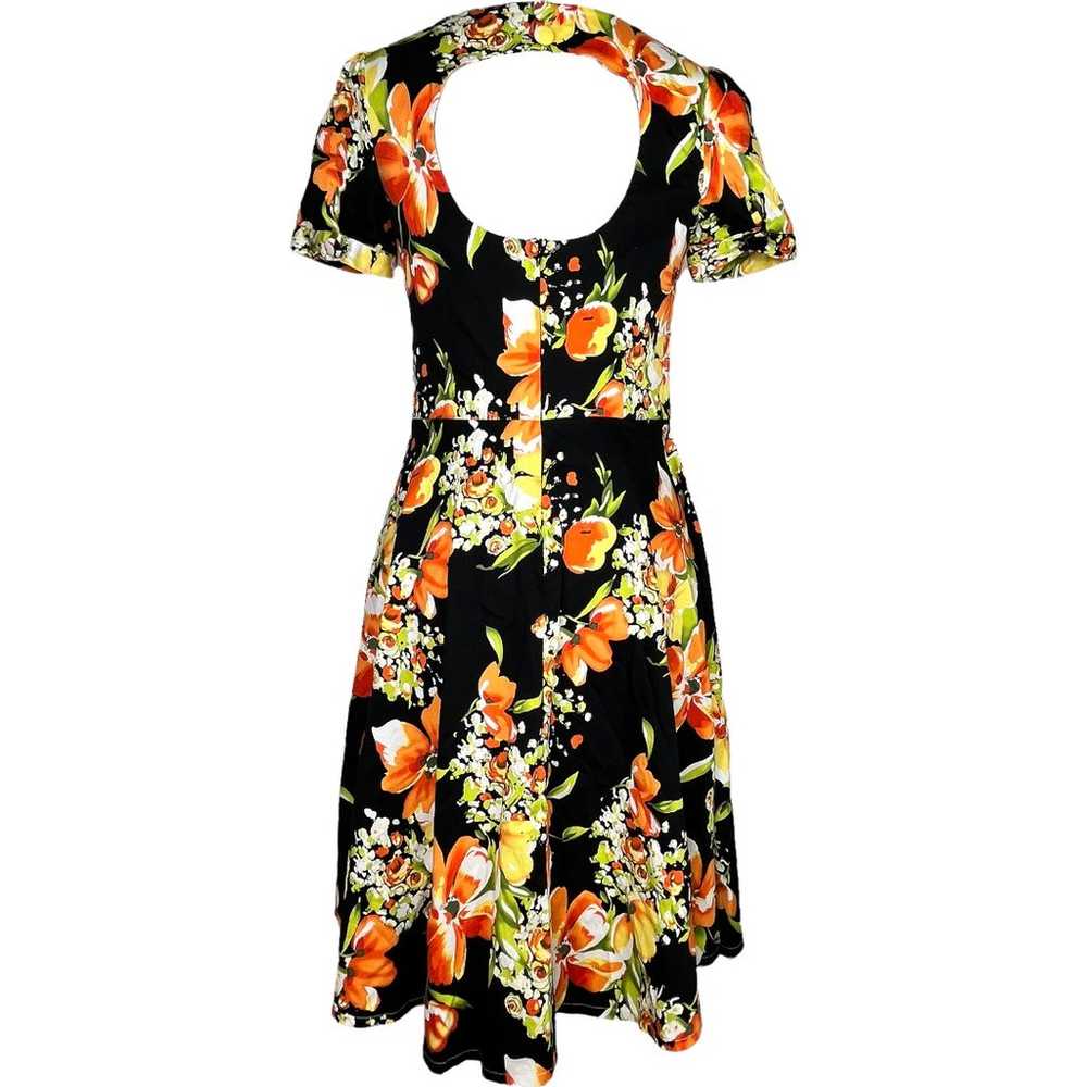 Voodoo Vixen Hibiscus Tropical Floral Print 50s V… - image 2