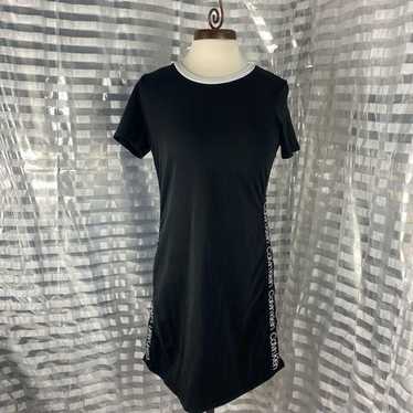 Calvin Klein Black/ White Logo Short Sleeve Dress - image 1