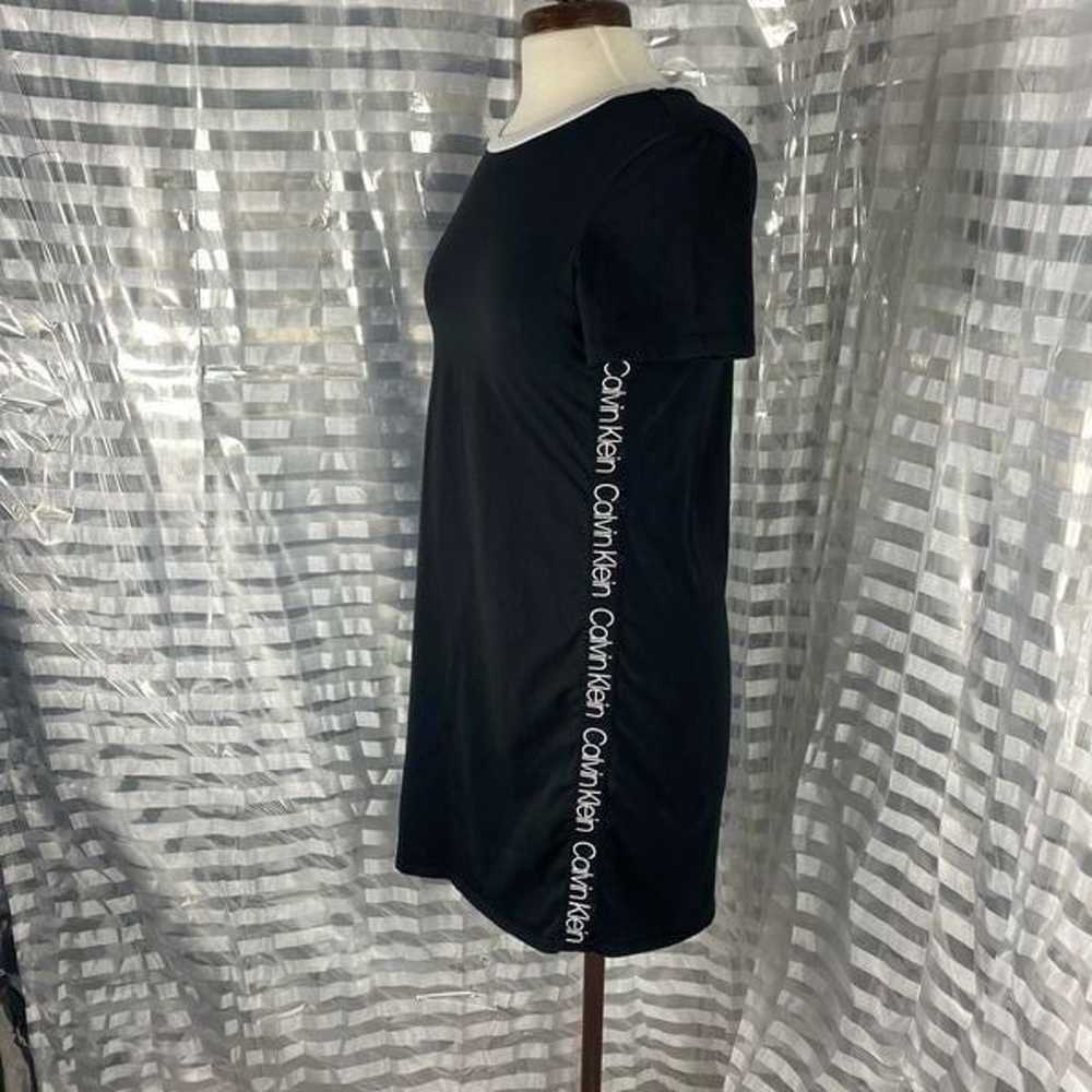 Calvin Klein Black/ White Logo Short Sleeve Dress - image 3