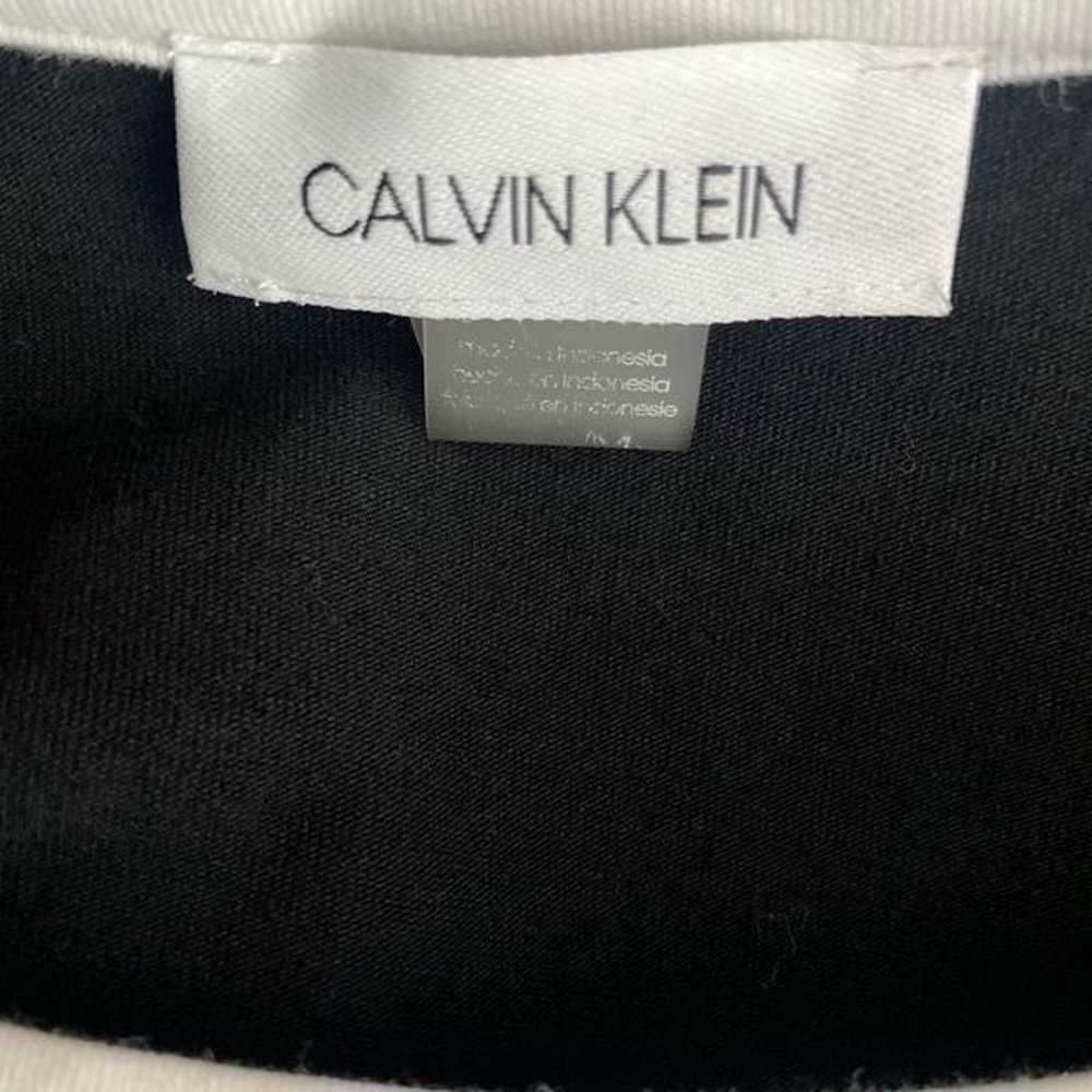 Calvin Klein Black/ White Logo Short Sleeve Dress - image 4