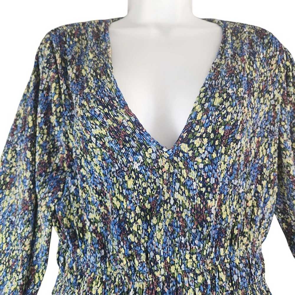 Boden Womens Floral V-Neck Long Sleeve Dress US 1… - image 2