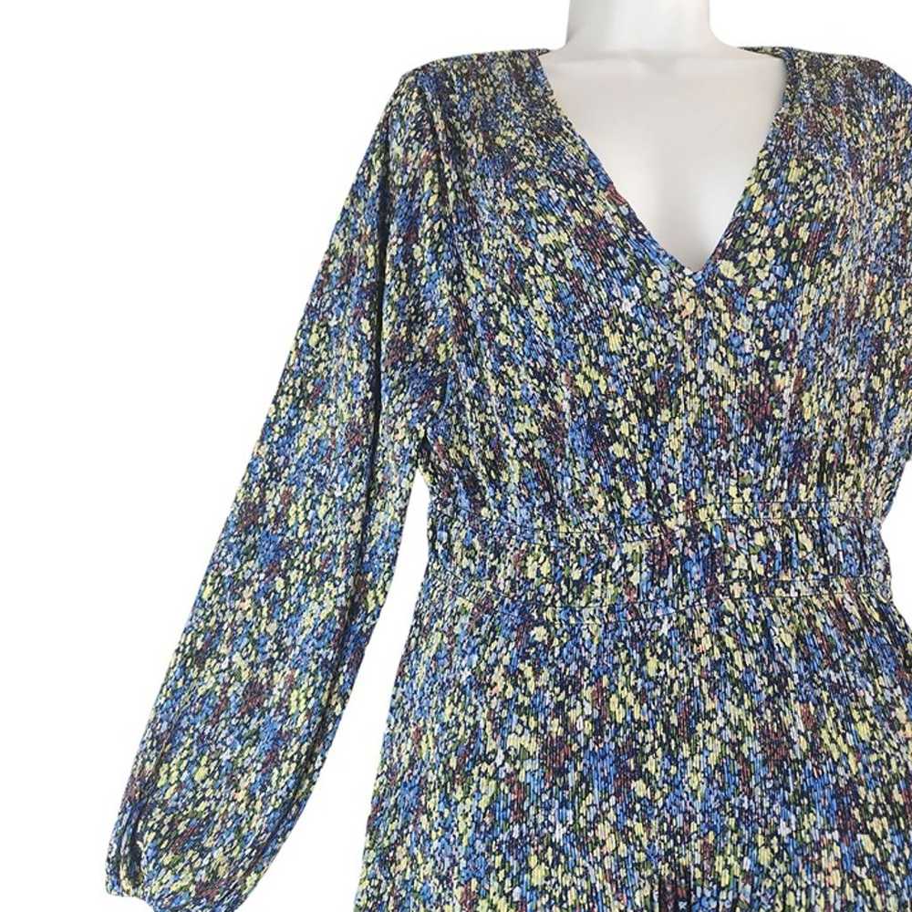 Boden Womens Floral V-Neck Long Sleeve Dress US 1… - image 5