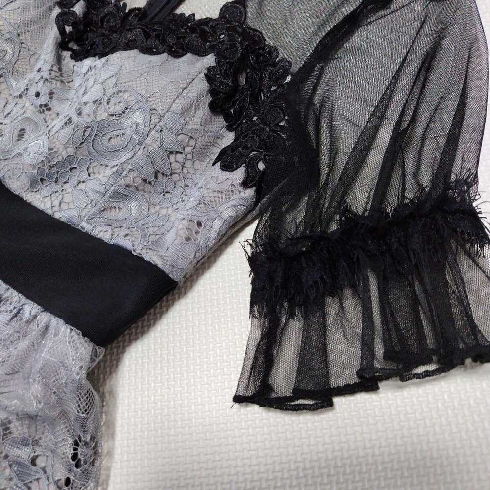 Dazzy Store Daisy Store Lace A-line Sheer M Black - image 4