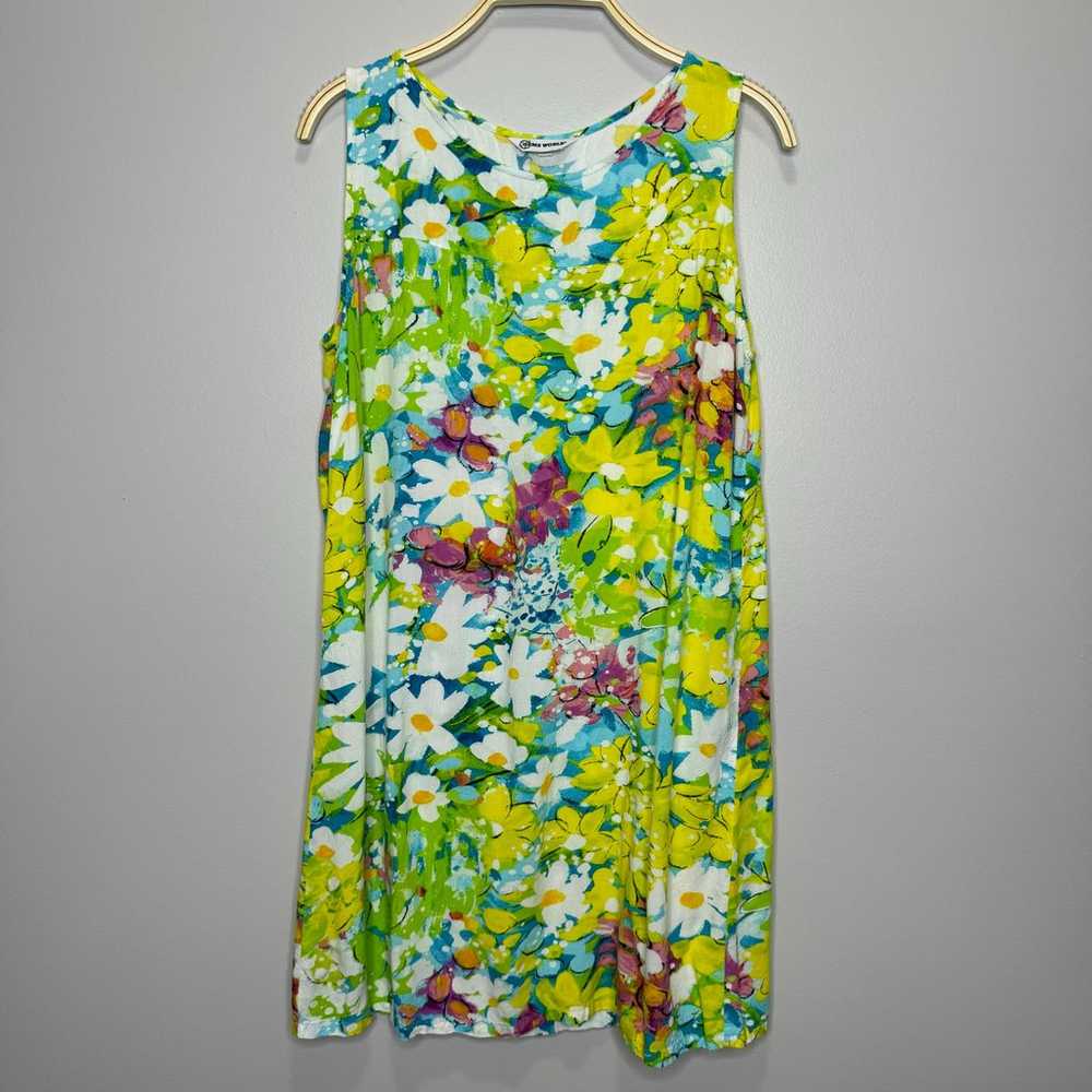 Jams World Floral Sleeveless Mini Dress Women Lar… - image 10