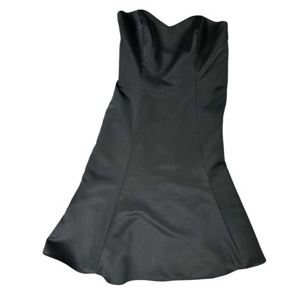 Alfred Angelo Black Satin Dress size 12 with Berr… - image 5